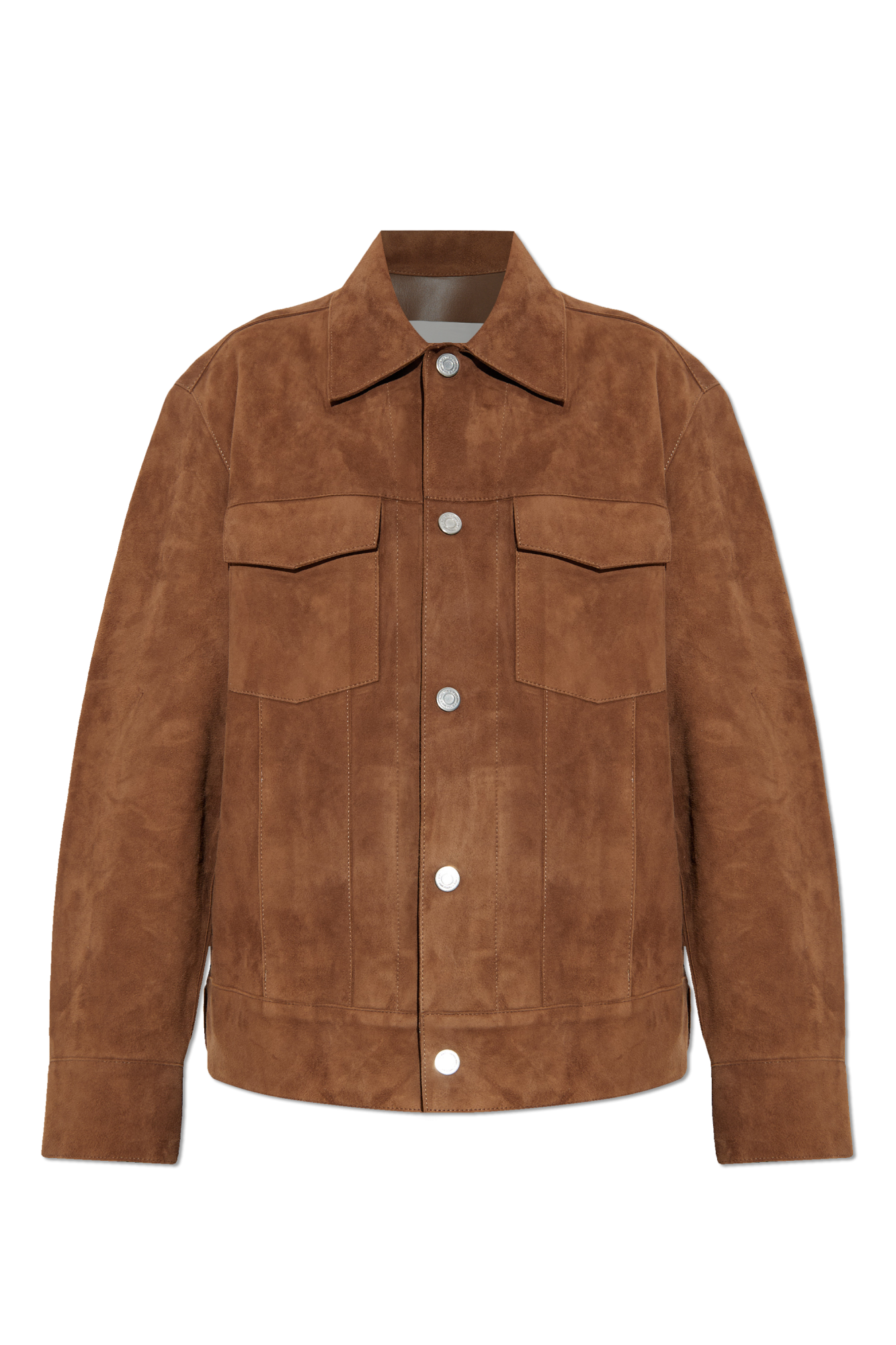Brown Suede jacket Ami Alexandre Mattiussi - Vitkac France